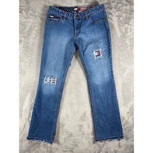 Tommy Hilfiger Women’s American Flag Patchwork Jeans - Size 7